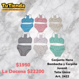 Conjunto Nena Iniciador Top Algodón. Art. 2422.