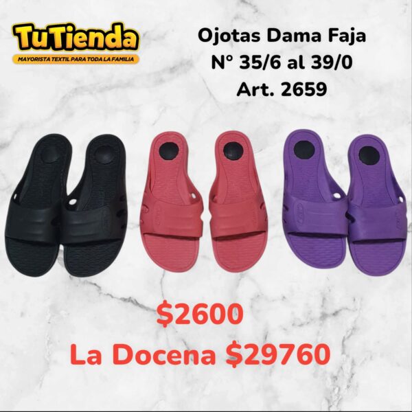 Ojota Dama Faja Inyectada. Art. 2659.