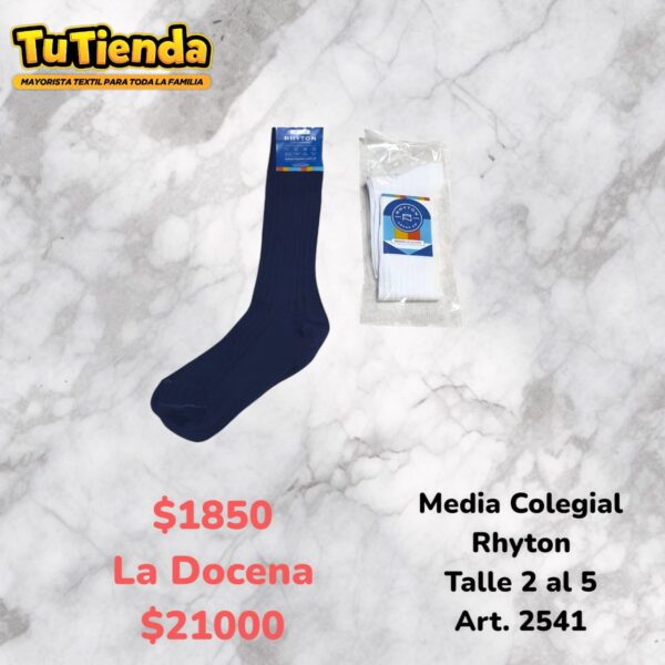 Medias Colegial Unisex. Art. 2541.