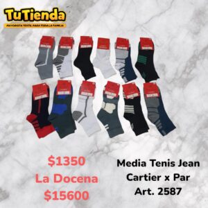 Medias Tenis Jean Cartier x Par. Art. 2587.