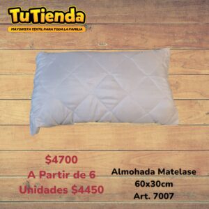 Almohada Matelase 60 x 30 Cm. Art. 7007.