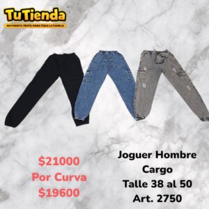 Joguer Hombre Cargo Elastizado. Art. 2750.