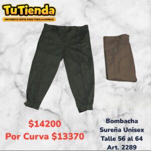 Bombacha Sureña Gabardina Especial. Art. 2289.