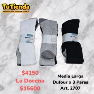 Medias Largas Dufour x 3 Pares. Art. 2707.