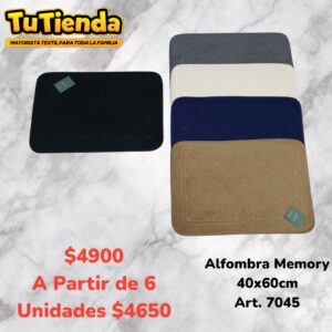 Alfombra Memory 40 x 60 Cm. Art. 7045.