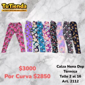Calza Nena Termica Estampada. Art. 2112.
