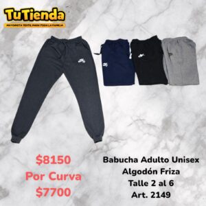 Babucha Hombre Algodon Frizado. Art. 2149.