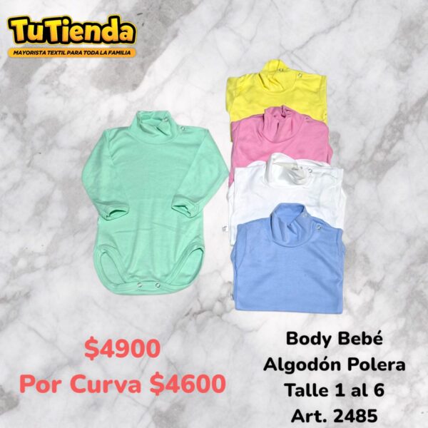 Body Bebe Algodon Polera. Art. 2485.