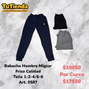 Babucha Hombre Friza Premium Migzar. Art. 0587.